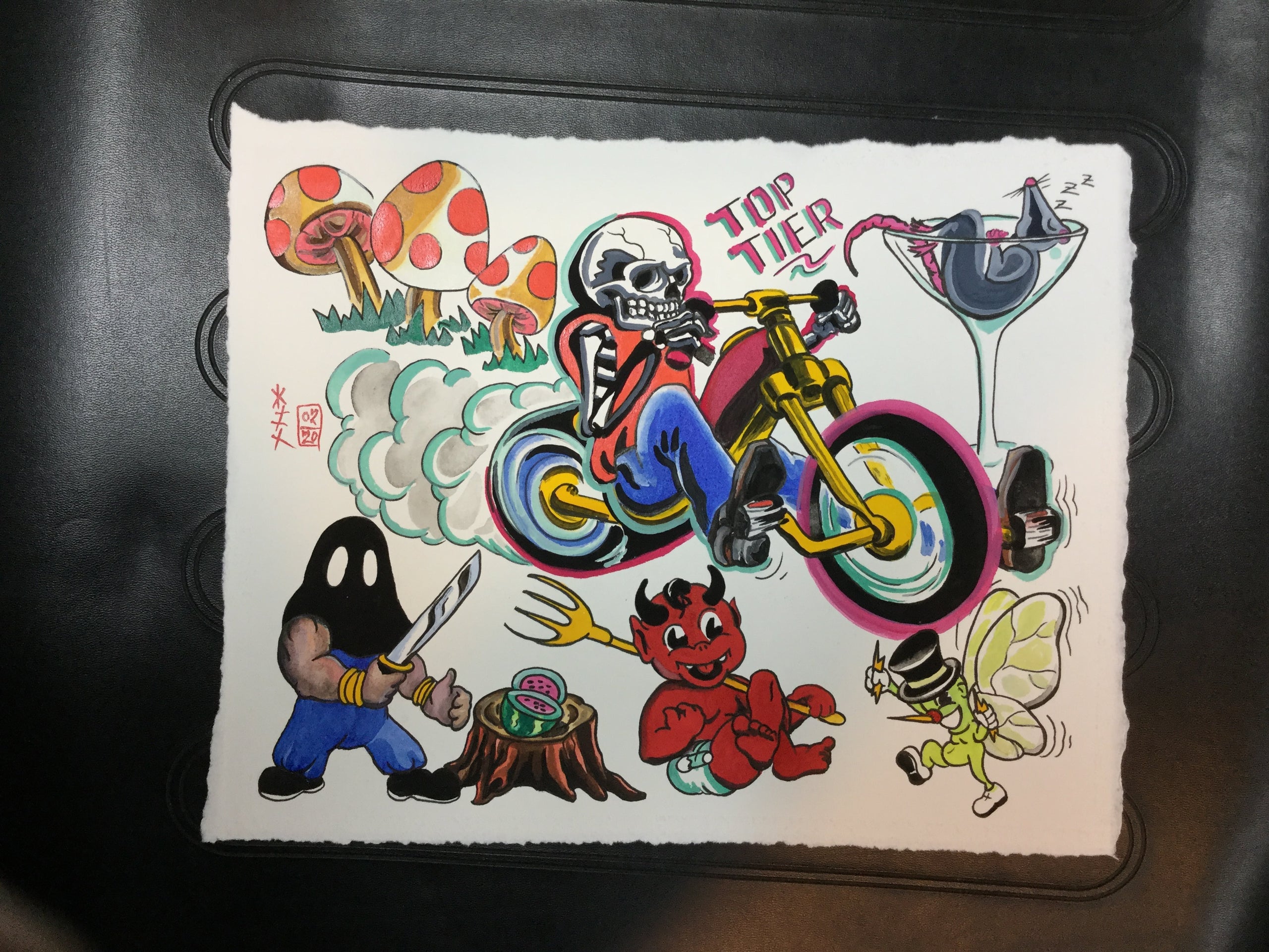 skull on a trike flash sheet